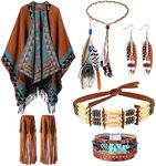 Xtinmee 6 Pcs Native American Costu