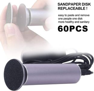 Electric Foot File Hard Skin Remover – Adjustable Speed, 60 Sandpapers, Gray