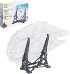 Millennium Falcon Vertical Display Stand for Lego 75192 Starship Model,Sturdy Stand Building Kit,Best Gift and Movie Collectible for Adults(407 PCS)