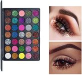 VERONNI Pro 35 Color Glitter Shimmer Eyeshadow Makeup Palette Pigment Stage Make Up Eye Shadow Plattet (35 Glitter)