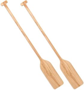Silipull 2 Pcs Oar Wood Paddle 48 Inch Wooden Paddle Canoe Paddle Solid Pine Wood Paddle Handheld Wood Oar for Kayak Water Sport DIY Home Decoration Gifts Arts Craft Projects