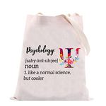 VAMSII Psychologist Tote Bag Psychology Mental Health Gifts Psych Doctor Shopping Bag Psychology Therapist Gifts, Psychology Tote Bag, Large