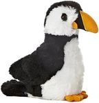 Aurora, 31331, Mini Flopsies Puffin, 8In, Soft Toy, (Black/White/Orange)