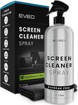 Screen Cleaner Spray - TV Screen Cleaner Spray and Wipe, Computer Screen Cleaner for Electronic Devices: TV, Laptop, iPhone, Ipad, Computer, MacBook- TV Cleaner for Smart TV-Microfiber Cleaning Cloth