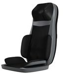 ExtraLux Massage Chair Pad with Heat, 10 Kneading Nodes, 3-Speed Vibration, Remote Control, Back and Neck Massager