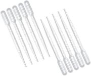 200Pcs Graduated Transfer Plastic Pipettes Eye Dropper 1ML Washable Pipettes for Essential Oils