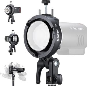 GODOX S3 Speedlite Bracket, 𝐆𝐨𝐝𝐨𝐱 𝐒𝟐 𝐔𝐩𝐠𝐫𝐚𝐝𝐞,Bowens Mount Holder, Adjustment Angle±90°,Umbrella Hole, S3 Bracket for Godox AD200Pro II AD200Pro V1 V100 V1Pro AD300Pro AD100Pro etc.