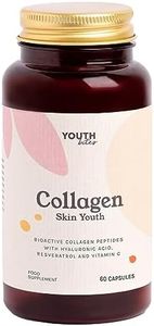 SKIN YOUTH COLLAGENE VERISOL ANTI-AGING - Verisol brevettato + acido ialuronico + resveratrolo + vitamina C + peptidi di collagene bioattivi - Previene e ritarda l'invecchiamento della pelle - 60 cap