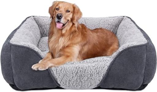 JOEJOY Cama para Perros Grandes, Cama Perro Lavable y Esponjosa, Cama para Mascotas para Perros Grandes, Camas Antideslizantes para Perros(XL 89x63x23cm)