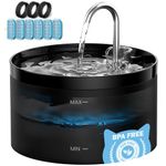 Cat Water Fountain for Drinking: 2L Cat Water Fountain - Super Silent Pet Water Fountain - GIOTOHUN Cats Drinking Fountain for Multiple Petsprom