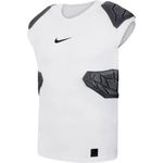 Nike Men's Pro Hyperstrong 4-Pad Football Base Layer Top, White/Dark Grey, X-Large