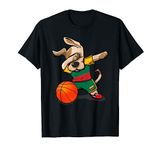 Dabbing Dog Lithuania Basketball Lithuanian Flag Sport Lover T-Shirt