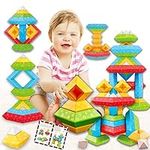 30 Pcs Montessori Toys for 1 1+ Year Old Baby 6-12 Months, Stacking Building Blocks Toddler Toys for 1-3 Year Old Boys Girls Idea Kids Birthday 1-4