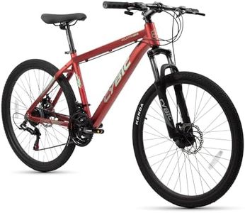 CYBIC 26 inch Mountain Bike for Man, Aluminum Frame, Suspension Fork, Disc Brake, 26 inch Bicycle, Multiple Colors for Adults (26IN, Red)