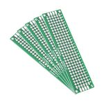 REES52® 5pcs 2 x 8 cm Double Sided PCB Board Universal Printed Circuit Proto Board for DIY Soldering Electronic Projects Practice Test Circuit