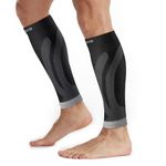 CAMBIVO 2 Pairs Calf Compression Sleeve Men & Women, Shin Splints Support and Calf Support Sleeves, Compression Leg Socks for Running Sports, Flight, Hiking,Cycling