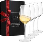 ELIXIR GLASSWARE Wine Glasses Set of 4-13 oz - Red Wine Glasses, White Wine Glasses, Hand Blown Crystal Wine Glasses - Long Stem Wine Glasses - Housewarming Gifts for Women and Men, Wine Gifts