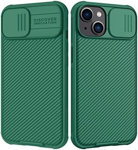 Nillkin CamShield Pro Slim Case Compatible with iPhone 14 Plus Case, Protective Cover Case with Camera Protector for 14 Plus Hard PC and TPU Phone Case for iPhone 14 Plus 6.7'' Green