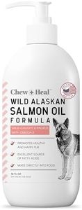 Wild Alaskan Salmon and Pollock Fish Oil for Dogs - 32 oz. of Fish Oil Formula - Pump Cap Bottle - Contains Omega-3 and 6, Vitamin D, EPA, and DHA for Healthy Skin and Coat