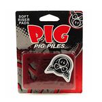 PIG Piles RISERS Skateboard 1/8 Riser Pads Shock Pads RED