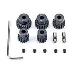 FPVDrone RC Pinion Gear 32P 5mm Hardened Metal Pinion Motor Gear Set 13T 15T 17T 19T 21T with 3.175mm Coupler for 1/8 RC Car