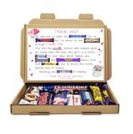 Personalsied Thank you POEM Chocolate BOX Hug in a box, Letterbox gift, hamper gift, thank you gift, Cheer up, Pick me up, gift for friend, thinking of you - Poem Box - Pink (From We/Us)