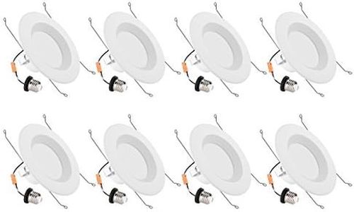 Lighting EVER LED Recessed Lighting Ceiling Lights, Warm White, 8 Pack