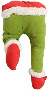 Elf Legs for Christmas Decorations Stuffed Elf Legs Ornament Green Elf Legs Pick Christmas Tree Mantel Wreaths Car Party Decoration