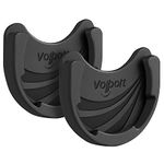 VOLPORT Car Mount Phone Holder for Pops Collapsible Grips & Stand, 2 Pack Black Silicone Cell Phone Holder for Expanding Socket Base with Pops 3M Sticky Adhesive Replacement for Wall, Dashboard, Glass