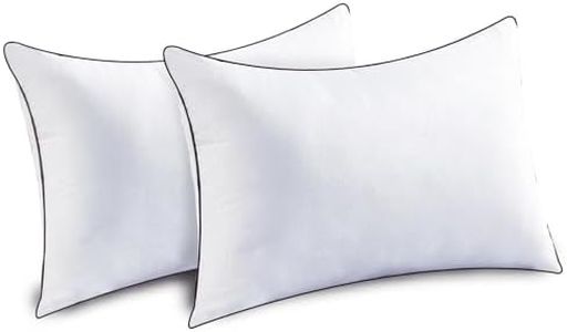 JOLLYVOGUE Pillows Queen Size Set of 2 for Sleeping, Soft and Supportive Bed Pillow for Side and Back Sleeper, Down Alternative Hotel Collection Sleeping Pillows 2 Pack -30x20 Inches