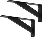 VANROUG Countertop Support Brackets,304x152mm Heavy Duty Shelf Brackets,Wall Mounted Solid Shelf Brackets, L Brackets Floating Shelf Bracket for Scaffold Board Worktop Shelves Desk, Max Load 400lbs