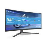 PHILIPS Evnia 34M2C6500AM - 34 inch WQHD OLED curved monitor, 175 Hz, 0.03 ms, FreeSync Premium Pro, G-Sync comp., HDR400 (3440x1440, 2x HDMI, DisplayPort, USB Hub) dark gray