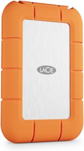 LaCie Rugged SSD 1TB Portable Drive – 40Gbps USB-C, Orange, Data Rescue