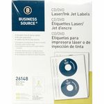 Business Source 26148 CD/DVD Labels for Laser and Inkjet Printers - Pack of 100