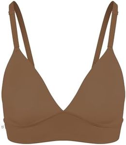 Harper Wilde Bliss Triangle Bralette – Ultra-Soft, Lightweight Bralette for Women with No Cups, No Wires, No Padding XX Large, Brown