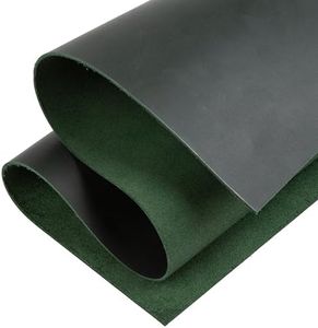 Shkira 12''X24'' Genuine Light Green Leather Sheets for Crafts - Leather Square - 2.0MM Thick Genuine - Thick Cowhide Leather Pieces Square - Leather Sheet for Arts and Crafts