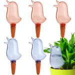 Cedilis 6 Pack Self Watering Spikes, Automatic Water Dripper for Plants, Bird Shape Water Globe, Watering Stakes Plant Watering Devices for Moist Plant Roots Indoor Outdoor