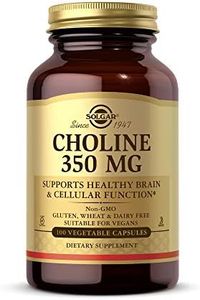 Solgar Choline 350mg - Healthy Liver Function - Supports Fat Metabolism - Essential Micronutrient - Vegan - 100 Vegetable Capsules