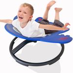 GAKINUNE Aircraft Swivel Chair for Kids, 360° Spinning Seat, Toddler Sit and Spin Wobble Chair, Sensory Balance Toys, Autism Kids Spinning Carousel Chair for Kids 3-12 Years