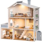 ROBUD Doll House, Wooden Dollhouse 