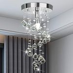 GANE-SHART GA Crystal Glass Chandelier Yellow LED Light Ceiling Decoration for Banquet Hall, Living Room, Stair Area, Hotels, Temples, Office, Resort (Height - 2 Foot)