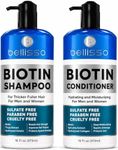 Biotin Shampoo and Conditioner Set - Sulfate and Paraben Free Treatment for Men and Women - Hair Thickening Volumizing Products to Help Boost Thinning Hair with Added Keratin