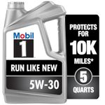 Mobil 1 120764 Synthetic Motor Oil 5W-30, 5 Quart