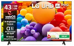 LG 108 cm (43 inches) UR75 Series 4K Ultra HD Smart LED TV 43UR75006LC