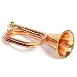 SAI MUSICAL Bugle Copper/Brass to Play Decorative Gift 300 GM