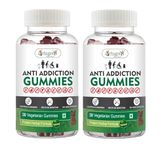 Vringra Anti Addiction Gummies for Men & Women-De Addiction-Support To Stop Smoking & Liquor-Nasha Band 30 Gummies (Pack Of 2)