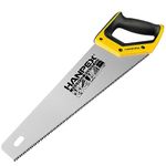 Hanpex 14" Pro Hand Saw, 11 TPI Fine-Cut Handsaw - Sharp Manual Saw Idea for Cutting Wood, Sawing, Gardening, Trimming, Plastic Pipe, Drywall