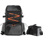 K&F Concept 32L Large Capacity Camera Backpack Camera Bags for Photographers Backpack for Canon/Nikon/Sony/DJI Mavic Drone, Black