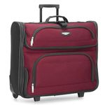 Travel Select Amsterdam Business Rolling Garment Bag, Red, Garment Bag, Amsterdam Business Rolling Garment Bag, Softside Expandable Rolling 2-wheeled Suit Carrier