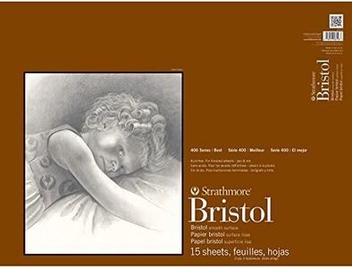Strathmore 400 Series Bristol, 2-Ply Smooth, 18"x24" Tape Bound, 15 Sheets